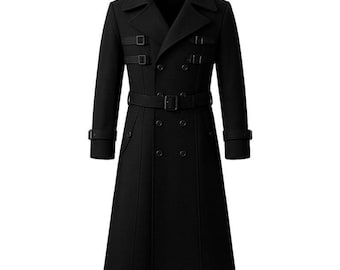 chinese dress ladies Elegant British Long Trench Coat | Khaki | S
