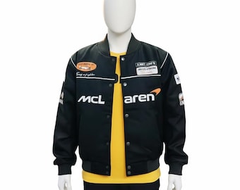 McLaren Racing Jacket | F1 Team Bomber Jacket | Formula One Streetwear for Men & Women | Motorsport Fan Gift