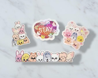 Set de pegatinas inspirado en Skzoo, Stay Fan Art