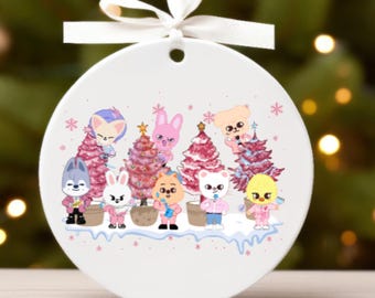 Adorno navideño personalizado de dos caras: Tu recuerdo fotográfico de Bias