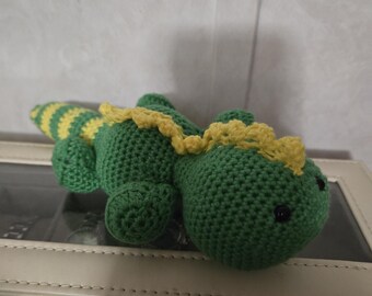 Handmade Crocheted Iguana Named Iggy