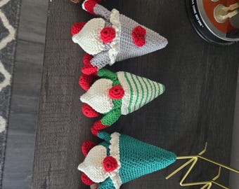 Handmade Crocheted Christmas Gnomes