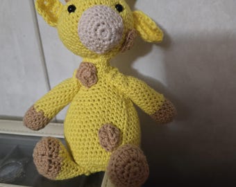 Handmade  Crocheted Giraffe Named Ginger