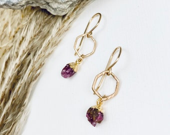 RUBY EARRINGS, Pretty Earrings, BEE Earrings, Ruby Natural Gemstone Minimalistic Earrings Delicate Bridesmaid Gift Idea Jewelry