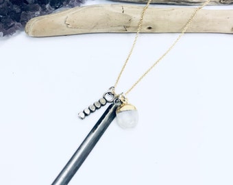 Moonstone Charm Necklace