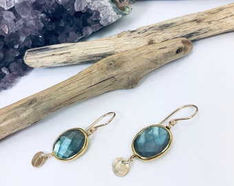 Labradorite Gemstone Earrings