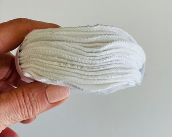 Flannel Cotton Rounds. 2 ply.  12 pack. Zero Waste.  FREE Wash Bag