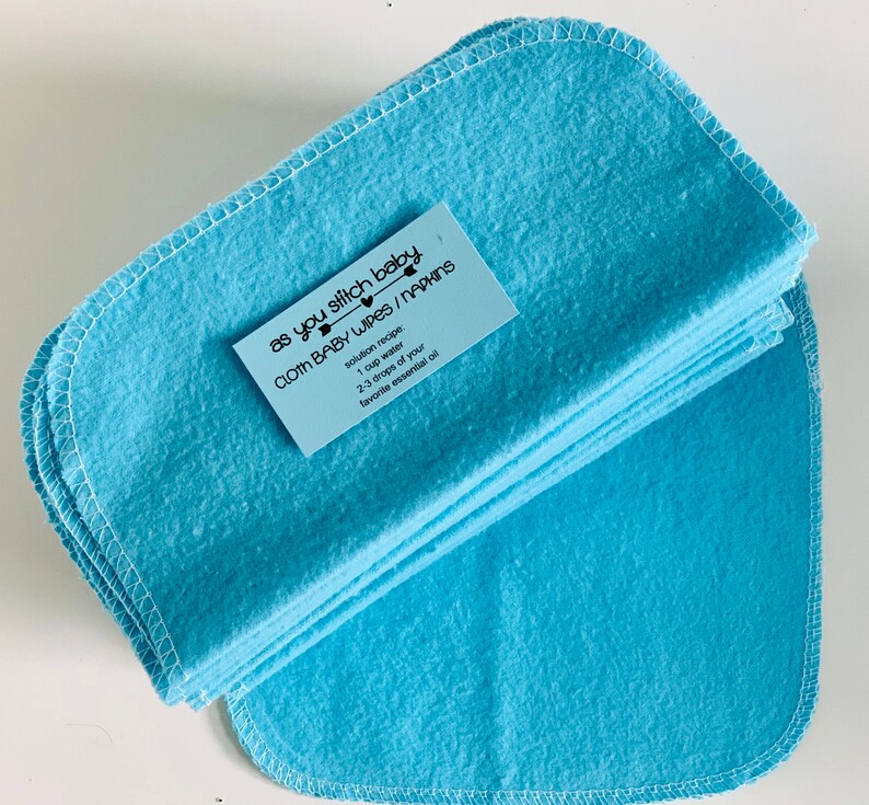 Cloth Baby Wipes Starter Kit. 8x8 Cotton Flannel. Eco Friendly Etsy
