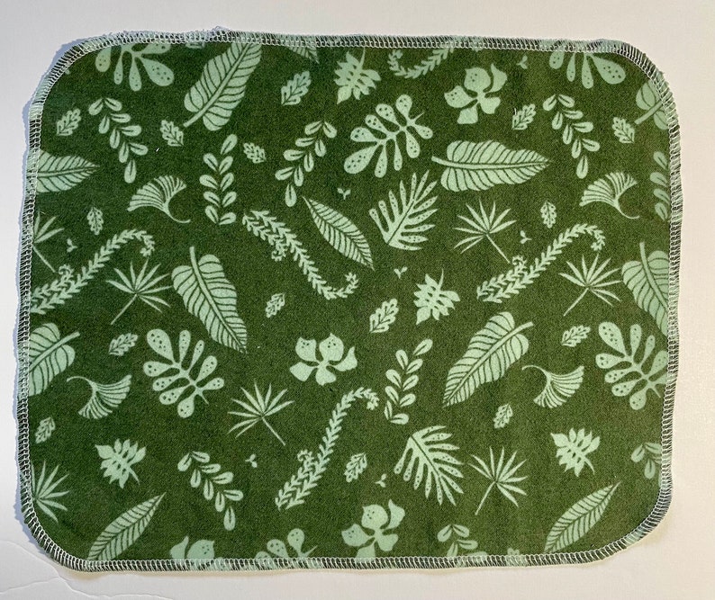 100% Organic Cotton Flannel Towels. Reusable Paper Towels. All Cotton. Un-Paper Towels. Paperless Towels 12x10 in.