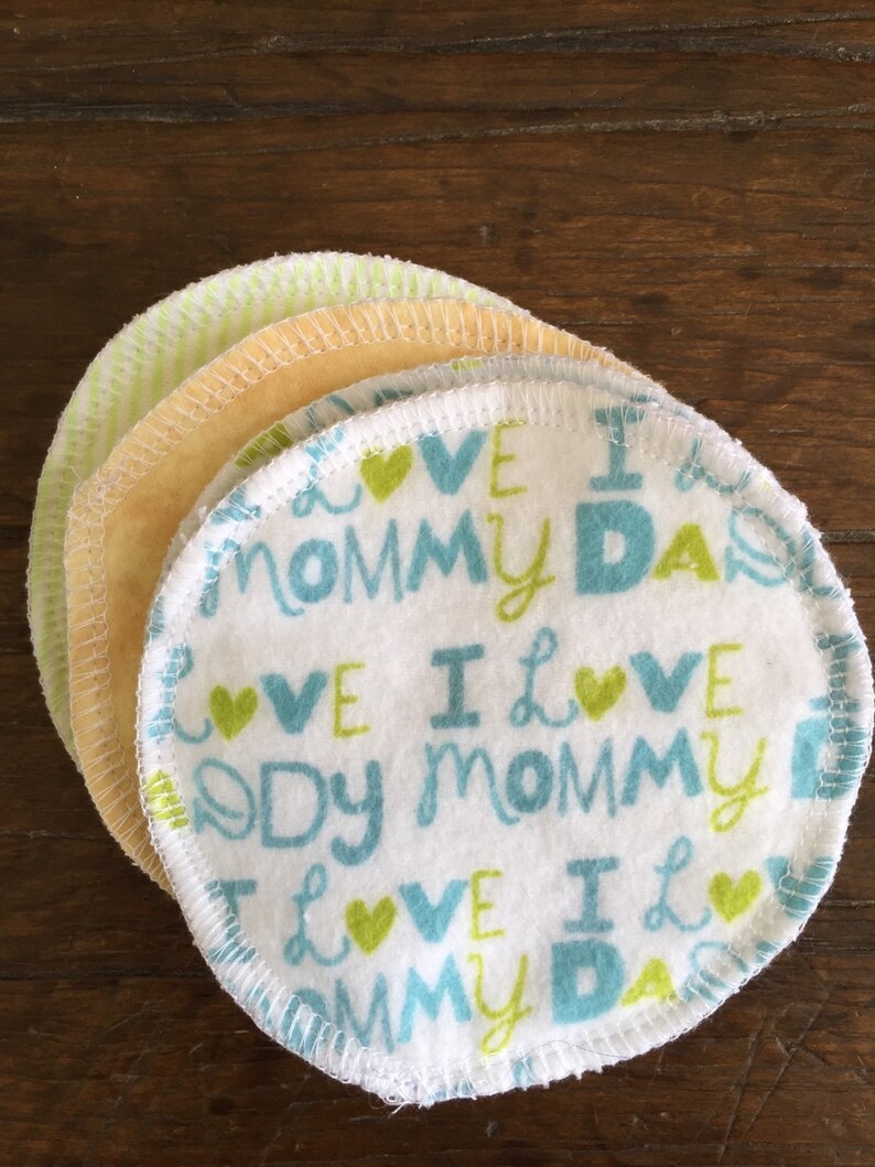Nursing Pads 3 pairs neutral theme. Reusable cloth nursing Etsy
