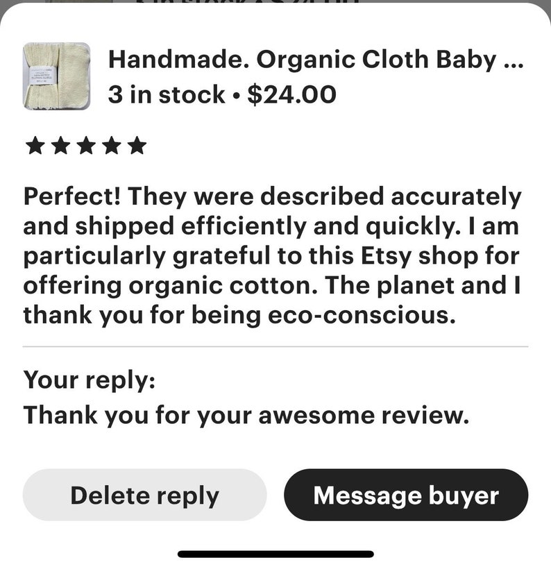 Handmade. Organic Cloth Baby Wipes . 8x8 cotton flannel. Eco friendly reusable washable cloth wipes and/or napkins. Unbleached image 8