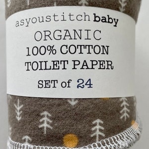 Reusable Organic Toilet Paper. Un-toilet paper. Family Cloths. Bidet Wipes. 1 Ply. 4x10 inches Forest Gray