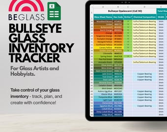 Bullseye Glass Inventory Tracker
