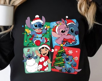 Lilo And Stitch Png, Lilo And Stitch Christmas, Stitch Png, Disney Christmas Png, Disney Sweatshirt Png, Christmas Png, Christmas Gift