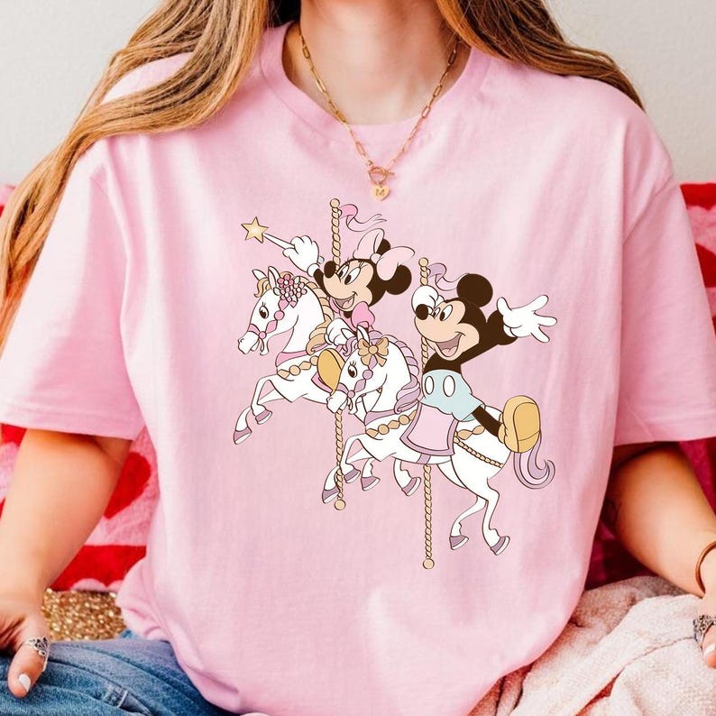 Carrossel fofo do Mickey e da Minnie em PNG, Unicórnio em aquarela da Disney em PNG, Carrossel mágico da Disney em PNG, Minnie Mouse da Disney em PNG, Presente para meninas imagem 4