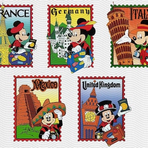 Disney Epcot World Showcase Resa runt om i världen Stämpel PNG, Epcot World Tour 2026 PNG, Disneys födelsedagsgrupp, WDW-resa matchande PNG