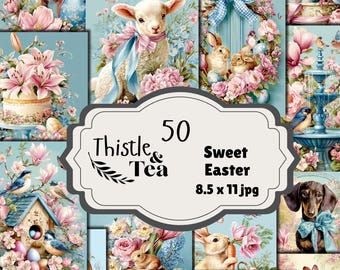Sweet Easter: 50 jpgs, 300 dpi, 2550x3300, commercial use, digital download
