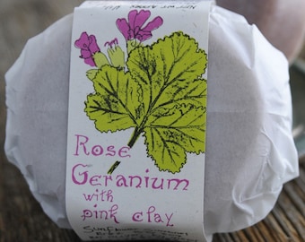 Rose Geranium Tallow Soap | Handmade, Sensitive Skin