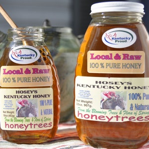 Local Raw Honey 32oz image 1