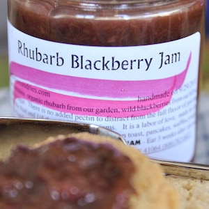 Rhubarb Blackberry Jam Low Sugar image 1