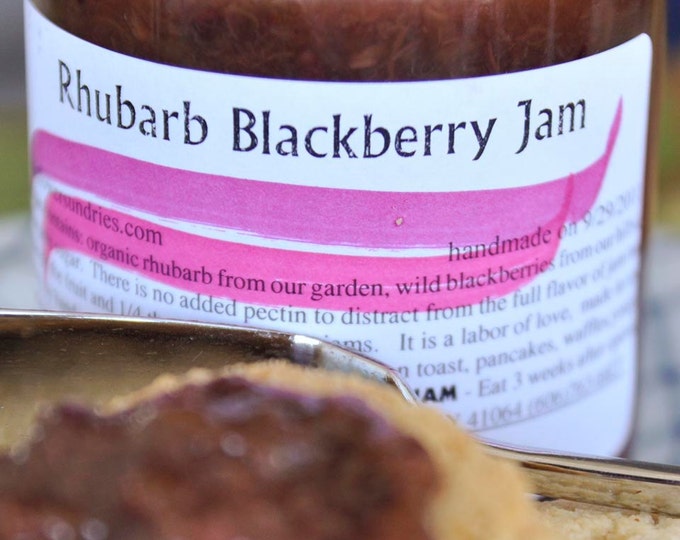 Rhubarb Blackberry Jam low Sugar Etsy