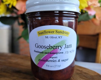 Gooseberry Jam | Homemade, Small Batch, Farm Fresh, Vegan