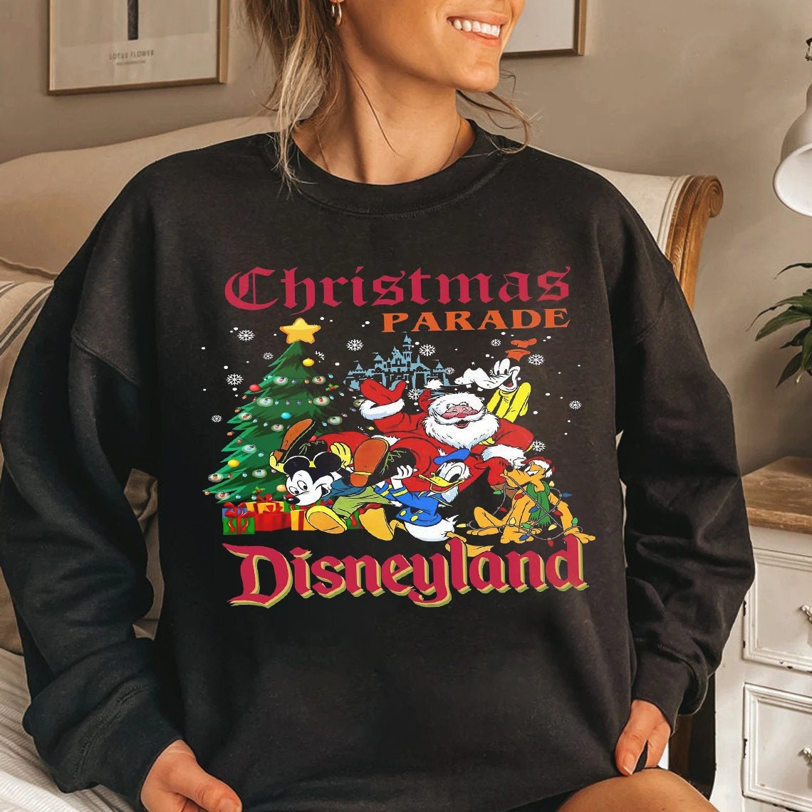 Discover Disneyland Christmas  Mickey and Friend Christmas Sweatshirt