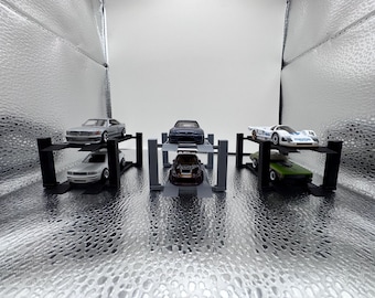 Expositor de 10 unidades de elevadores de 4 postes Hotwheels
