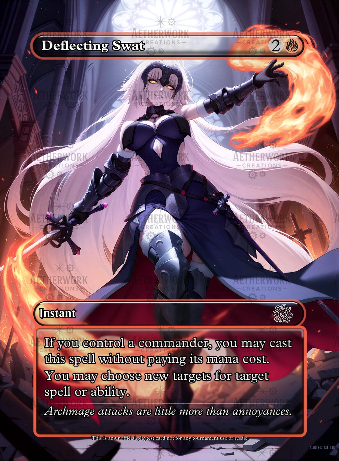 Deflecting Swap Anime Waifu Playtest Proxy Card: Custom TCG Art - Etsy