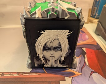 Caixa de cartas Riven! - Caixa original não oficial do TCG para Riftbound, etc.