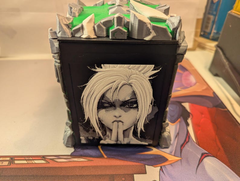 Caixa de cartas Riven! - Caixa original não oficial do TCG para Riftbound, etc. imagem 1