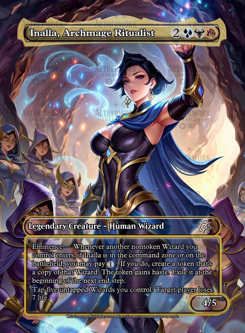 Archmage Ritualist Inalla Archmage Ritualist FULL Deck Waifu. UNOFFICIAL PROXY - Fan Made ...