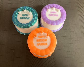 Caja de regalo de pastel de cumpleaños personalizada, caja de recuerdo