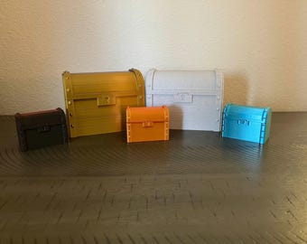 Caja de regalo con forma de cofre del tesoro, caja de almacenamiento