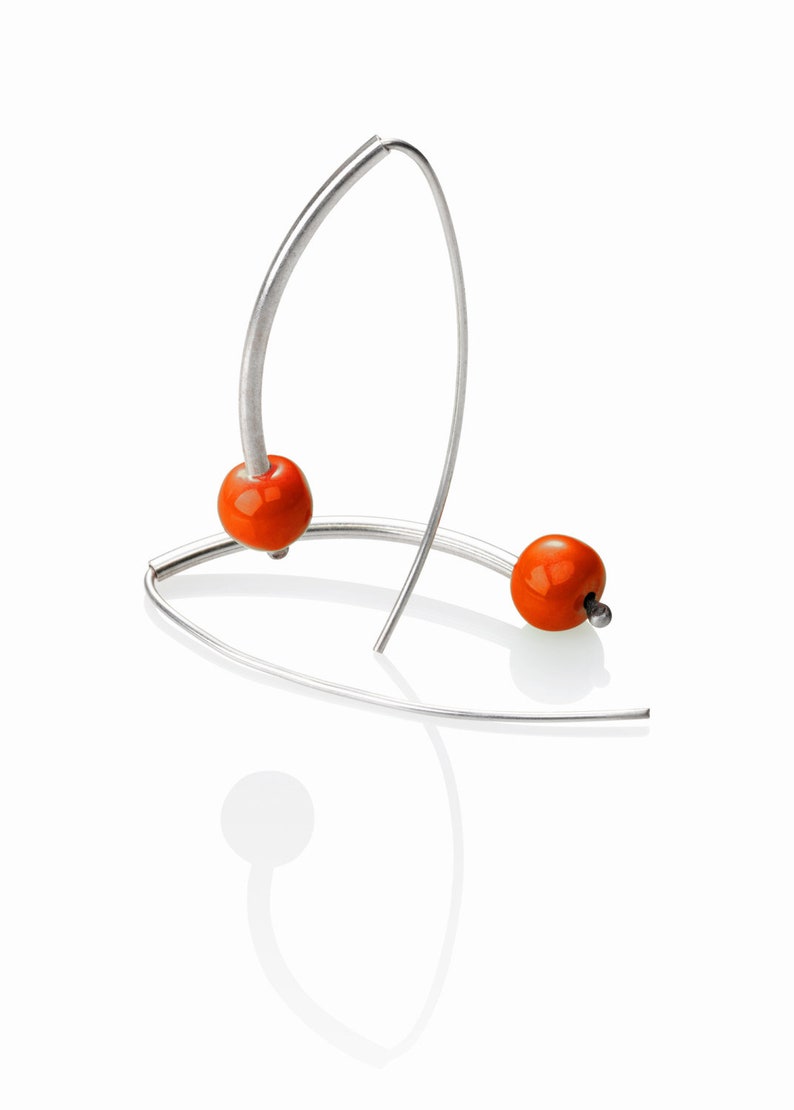 Earrings Arch, orange image 1