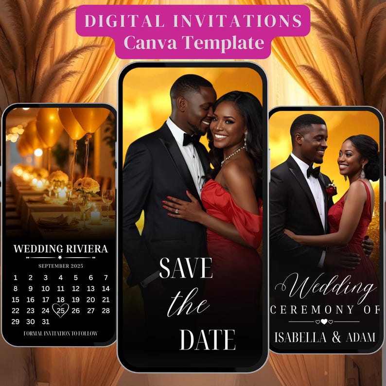 Animated Einvite Animated Wedding Invitation, Elegant White Rose Digital Wedding Video ...