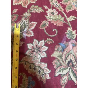 Ralph Lauren Chaps Red Annabelle Jacobean Queen Comforter & 2 Standard Shams image 6