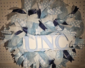 UNC Tar Heels Wreath-one of a kind!!