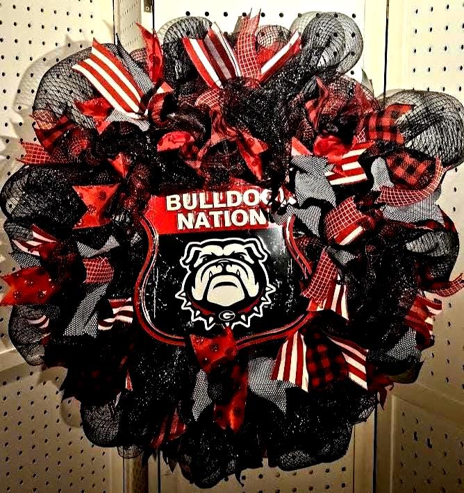 Georgia Bulldogs Wreath-one of a kind!