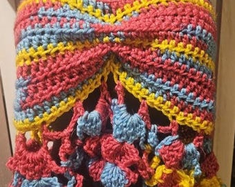 Medium/Large Crocheted Crop Top-Handmade!
