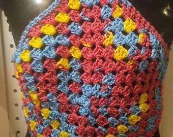 Medium/Large Crocheted Diamond Top-Handmade!
