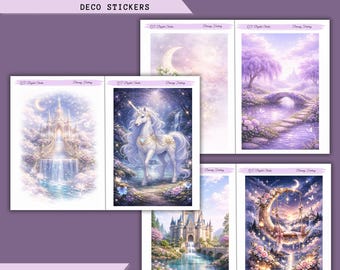 Dreamy Fantasy – Deco Stickers,Printable Sticker Bundle