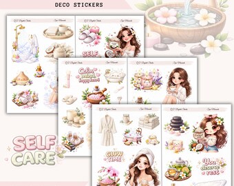 Spa Moments – Deco Stickers,Printable Sticker Bundle