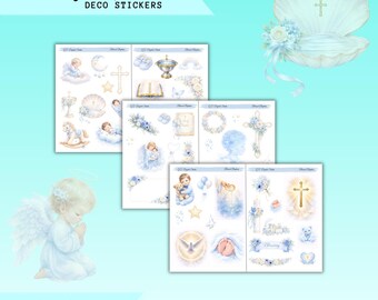 Blessing Batisme – Deco Stickers,Printable Sticker Bundle