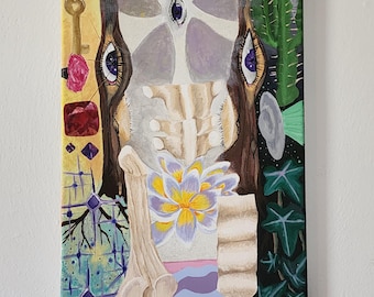 The Ether: Acrylic Painting on Canvas with Sparkles