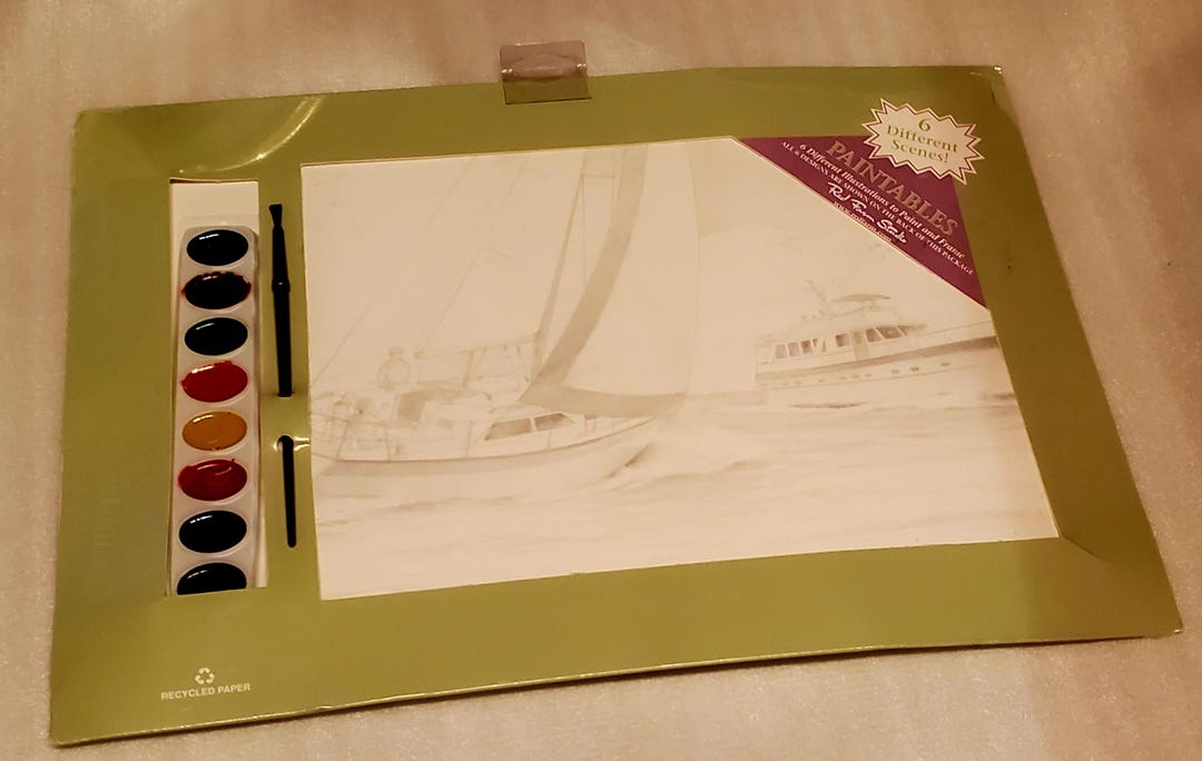 Red Farm Studio Red Farm Studio Paintables, POWER & SAIL, Includes a Set of 6 Different ...
