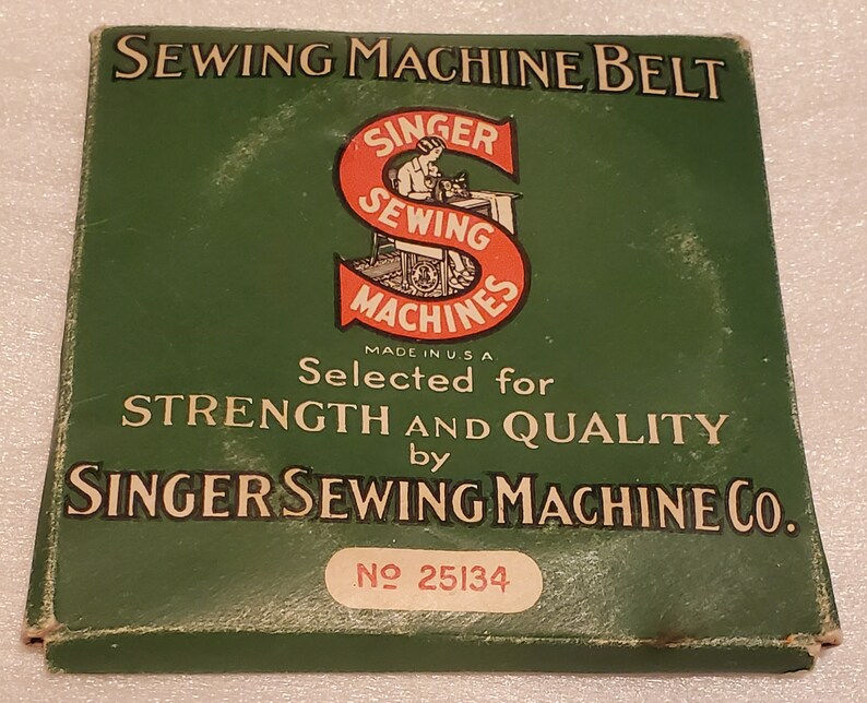 3 Items Vintage Treadle SINGER SEWING Machine Belt No. 25134 Etsy