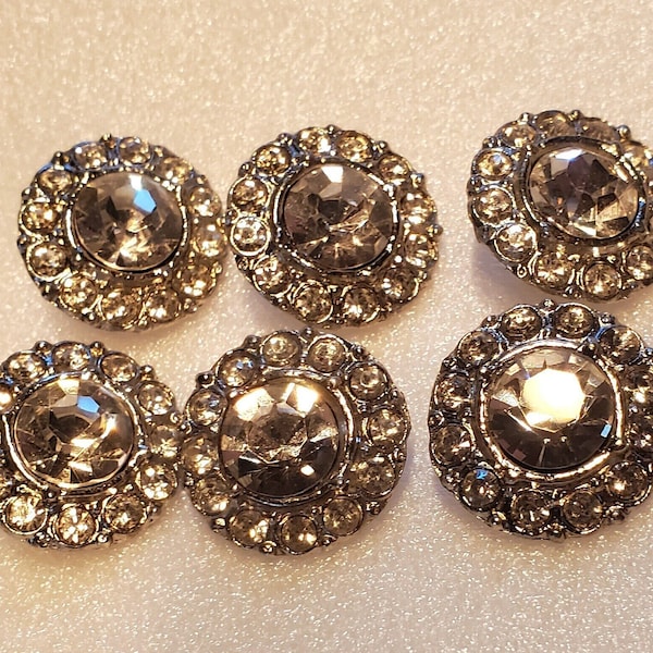 Rhinestone Buttons - Etsy