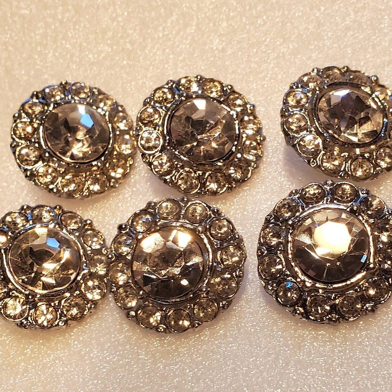Rhinestone Buttons - Etsy