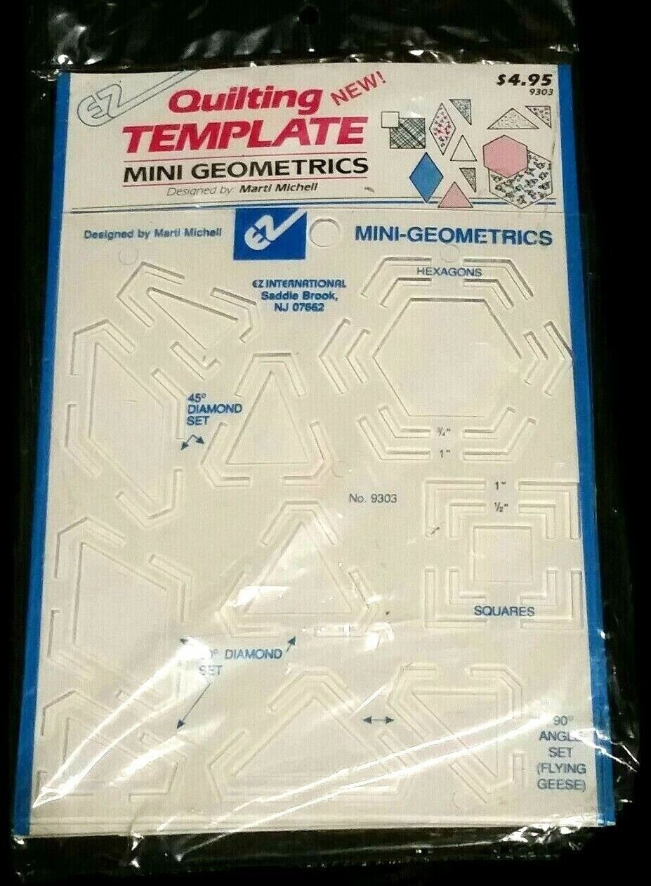 EZ Quilting Template Mini Geometrics #9303 Marti Mitchell +NEW+ - Etsy
